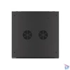 Kép 10/15 - Lanberg WF01-6612-10B 19" 12U SZÉL:600mm MÉLY:600mm MAG:640mm lapraszerelt üvegajtós fekete fali rack szekrény