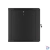 Kép 3/15 - Lanberg WF01-6612-10B 19" 12U SZÉL:600mm MÉLY:600mm MAG:640mm lapraszerelt üvegajtós fekete fali rack szekrény