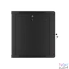Kép 3/15 - Lanberg WF01-6612-10B 19" 12U SZÉL:600mm MÉLY:600mm MAG:640mm lapraszerelt üvegajtós fekete fali rack szekrény
