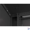 Kép 10/15 - Lanberg WF01-6618-10B 19" 18U SZÉL:600mm MÉLY:600mm MAG:907mm lapraszerelt üvegajtós fekete fali rack szekrény