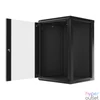 Kép 13/15 - Lanberg WF01-6618-10B 19" 18U SZÉL:600mm MÉLY:600mm MAG:907mm lapraszerelt üvegajtós fekete fali rack szekrény