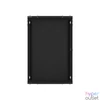 Kép 7/15 - Lanberg WF01-6618-10B 19" 18U SZÉL:600mm MÉLY:600mm MAG:907mm lapraszerelt üvegajtós fekete fali rack szekrény