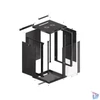 Kép 8/15 - Lanberg WF01-6618-10B 19" 18U SZÉL:600mm MÉLY:600mm MAG:907mm lapraszerelt üvegajtós fekete fali rack szekrény