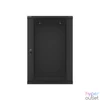 Kép 9/15 - Lanberg WF01-6618-10B 19" 18U SZÉL:600mm MÉLY:600mm MAG:907mm lapraszerelt üvegajtós fekete fali rack szekrény