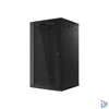 Kép 11/15 - Lanberg WF01-6622-10B 19" 22U SZÉL:600mm MÉLY:600mm MAG:1085mm lapraszerelt üvegajtós fekete fali rack szekrény