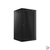 Kép 9/15 - Lanberg WF01-6622-10B 19" 22U SZÉL:600mm MÉLY:600mm MAG:1085mm lapraszerelt üvegajtós fekete fali rack szekrény