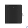 Kép 11/15 - Lanberg WF01-6409-10B 19" 9U SZÉL:600mm MÉLY:450mm MAG:512mm lapraszerelt üvegajtós fekete fali rack szekrény