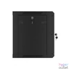 Kép 11/15 - Lanberg WF01-6409-10B 19" 9U SZÉL:600mm MÉLY:450mm MAG:512mm lapraszerelt üvegajtós fekete fali rack szekrény