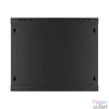 Kép 15/15 - Lanberg WF01-6409-10B 19" 9U SZÉL:600mm MÉLY:450mm MAG:512mm lapraszerelt üvegajtós fekete fali rack szekrény