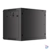 Kép 3/15 - Lanberg WF01-6409-10B 19" 9U SZÉL:600mm MÉLY:450mm MAG:512mm lapraszerelt üvegajtós fekete fali rack szekrény