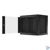 Kép 5/15 - Lanberg WF01-6409-10B 19" 9U SZÉL:600mm MÉLY:450mm MAG:512mm lapraszerelt üvegajtós fekete fali rack szekrény