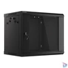 Kép 8/15 - Lanberg WF01-6409-10B 19" 9U SZÉL:600mm MÉLY:450mm MAG:512mm lapraszerelt üvegajtós fekete fali rack szekrény