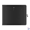 Kép 6/15 - Lanberg WF01-6609-10B 19" 9U SZÉL:600mm MÉLY:600mm MAG:512mm lapraszerelt üvegajtós fekete fali rack szekrény