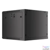 Kép 8/15 - Lanberg WF01-6609-10B 19" 9U SZÉL:600mm MÉLY:600mm MAG:512mm lapraszerelt üvegajtós fekete fali rack szekrény