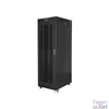 Kép 2/5 - Lanberg FF01-8042-23BL 19" 42U SZÉL:800mm MÉLY:1000mm MAG:2097mm lapraszerelt LCD hálós fémajtós fekete rack szekrény