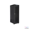 Kép 3/5 - Lanberg FF01-8042-23BL 19" 42U SZÉL:800mm MÉLY:1000mm MAG:2097mm lapraszerelt LCD hálós fémajtós fekete rack szekrény