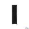 Kép 1/5 - Lanberg FF01-8047-12B 19" 47U SZÉL:800mm MÉLY:1000mm MAG:2270mm lapraszerelt üvegajtós fekete rack szekrény