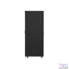 Kép 4/5 - Lanberg FF01-8047-12B 19" 47U SZÉL:800mm MÉLY:1000mm MAG:2270mm lapraszerelt üvegajtós fekete rack szekrény