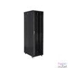 Kép 5/5 - Lanberg FF01-8047-12B 19" 47U SZÉL:800mm MÉLY:1000mm MAG:2270mm lapraszerelt üvegajtós fekete rack szekrény