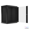 Kép 14/15 - Lanberg WF01-6415-10B 19" 15U SZÉL:600mm MÉLY:450mm MAG:774mm lapraszerelt üvegajtós fekete fali rack szekrény