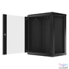 Kép 8/15 - Lanberg WF01-6415-10B 19" 15U SZÉL:600mm MÉLY:450mm MAG:774mm lapraszerelt üvegajtós fekete fali rack szekrény