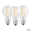 Kép 1/2 - Osram Base átlátszó üveg búra/7W/806lm/2700K/E27/dobozos LED körte izzó 3 db