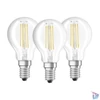 Kép 1/3 - Osram Base átlátszó üveg búra/4W/470lm/2700K/E14 LED kisgömb izzó 3 db