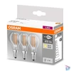 Kép 3/3 - Osram Base átlátszó üveg búra/4W/470lm/2700K/E14 LED kisgömb izzó 3 db