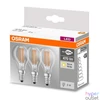 Kép 3/3 - Osram Base átlátszó üveg búra/4W/470lm/2700K/E14 LED kisgömb izzó 3 db