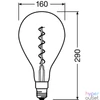 Kép 5/6 - Osram Vintage átlátszó üveg búra/5W/300lm/2000K/E27 LED körte izzó