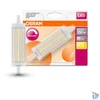 Kép 2/3 - Osram Superstar műanyag búra/17,5W/2452lm/2700K/R7s dimmelhető LED ceruza izzó