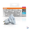 Kép 4/4 - Osram Base PAR16 műanyag ház/4,3W/350lm/4000K/GU10/dobozos LED spot izzó 3 db