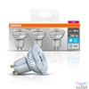 Kép 4/4 - Osram Base PAR16 műanyag ház/4,3W/350lm/4000K/GU10/dobozos LED spot izzó 3 db