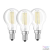 Kép 1/4 - Osram Base átlátszó üveg búra/4W/470lm/4000K/E14 LED kisgömb izzó 3 db
