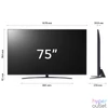 Kép 3/7 - LG 75" 75UR81003LJ 4K UHD Smart LED TV