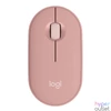 Kép 2/6 - Logitech M350S Pebble Mouse 2 vezeték nélküli rózsaszín egér