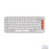 Kép 1/5 - Logitech 920-013072 POP Icon Keys US vezeték nélküli piszkosfehér/narancssárga billentyűzet