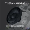 Kép 2/10 - Logitech G435 Lightspeed Wireless fekete gamer headset