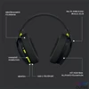 Kép 5/10 - Logitech G435 Lightspeed Wireless fekete gamer headset