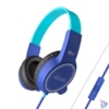 Kép 3/6 - MEE AUDIO KIDJAMZ KJ35 limitált hangnyomással és mikrofonnal hallást védő kék gyerek fejhallgató