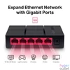 Kép 5/6 - Mercusys MS105G 5port 10/100/1000Mbps nem menedzselhető asztali Switch