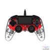 Kép 3/8 - Nacon 2804955 Compact PS4 vezetékes átlátszó-halványpiros kontroller