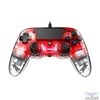 Kép 4/8 - Nacon 2804955 Compact PS4 vezetékes átlátszó-halványpiros kontroller