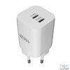 Kép 2/6 - NextOne 35WDUAL-GAN-CHR 35W GaN 2xType-C fehér hálózati töltő