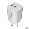 Kép 5/6 - NextOne 35WDUAL-GAN-CHR 35W GaN 2xType-C fehér hálózati töltő