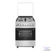 Kép 1/2 - Novacook F6TS40EG-HI Exclusive Line 60 inox, szabadonálló, gáz, kombinált, főzőzóna: 4, sütő:56L, grill, tűzhely