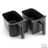 Kép 3/6 - Nutribullet Twin Drawer NBA081B fekete 8 L forrólevegős sütő