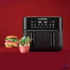 Kép 6/6 - Nutribullet Twin Drawer NBA081B fekete 8 L forrólevegős sütő