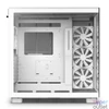 Kép 3/6 - NZXT H9 Flow Fehér (Táp nélküli) ablakos ATX ház