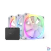 Kép 1/5 - NZXT 120 mm Aer RGB 3 Triple fehér hűtőventilátor